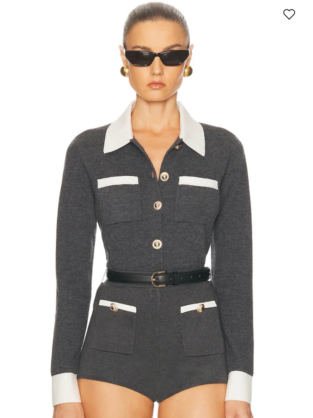 SELF-PORTRAIT
Contrast Collar Cardigan